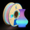 YOUSU glow in the dark pla filament 1.75mm,leuchtet im dunkeln,3d drucker filament,glow pla regenbogen rainbow,pla 1kg (2,2 lbs)