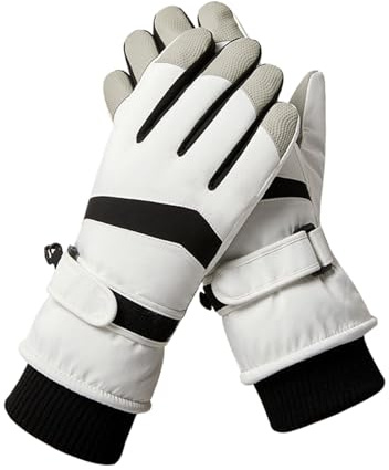 Rrongwn Gants d'hiver pour femme - Gants de ski - Gants d'hiver - Équitation - Patinage sur glace - Gants de neige - Écran tactile - Gants thermiques chauds - Gants d'hiver - Gants de snowboard,