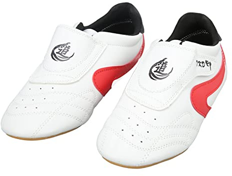 Scarpe Taekwondo Unisex per Adulti, Suole Oxford in Pelle PU, Calzature Sportive Traspiranti da Palestra per Boxe Kung Fu e Tai Chi (43)