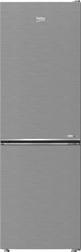 Beko B7RCNE367HXB frigorifero con congelatore, Volume netto 316 L, 210 L Frigorifero, 106 L Congelatore, NoFrost, AeroFlow, HarvestFresh, MultiZone, 3 cassetti congelatore, Effetto acciaio