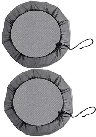 BESPORTBLE 2piezas Cubiertas De Malla para Barril De Lluvia Rejilla para Barril De Poliéster Duradera para Cubos De Lluvia Protección Patio
