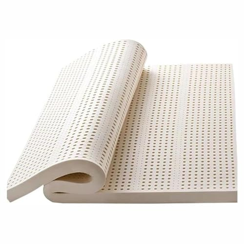 Matelas 100 % latex naturel - 170 x 100 cm - Soutien - Surface de sommeil fraîche - Coussin épais en caoutchouc pur pour chambre à coucher à la maison - Confort écologique