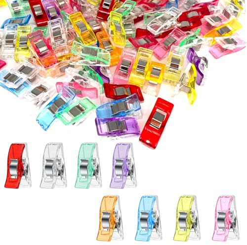 130 PCS Sewing Clips for Fabric – Durable Craft Clips for Sewing, Crochet, Knitting – Fabric Clips for Quilting, DIY & Crafts