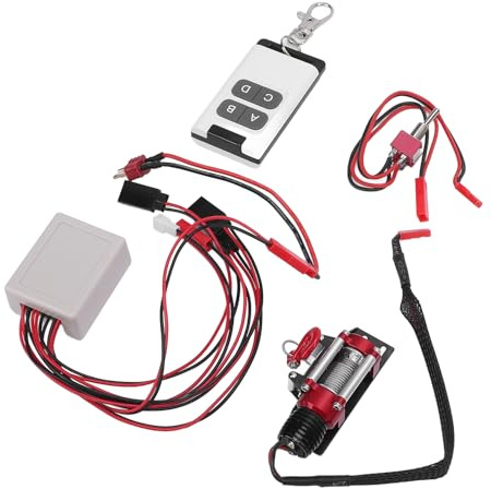 Fabater Treuil en Métal pour Voiture RC à L'échelle 1/10, Conception Exquise pour Chenille RC, fonctionnalité Puissante avec Télécommande pour HPS SCX10/D90/HPI