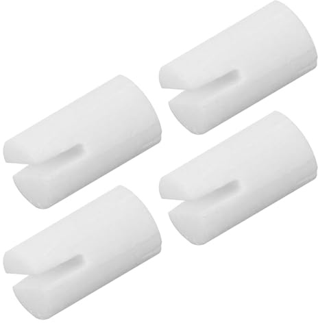 MAGICLULU 4 Tuercas de Hueso Natural para Banjo Excelente Resonancia y Estructura Estable, Accesorio Blanco Adecuado para Músicos y Entusiastas