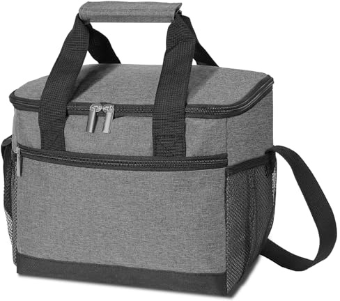 Ainiv 8L Insulated Lunch Bag, Waterproof & Leak Resistant | Insulated Cooler Bag with Shoulder Strap, Foldable Large Picnic Bag for Work, School, Picnic, Camping, Beach, Travel, BBQ