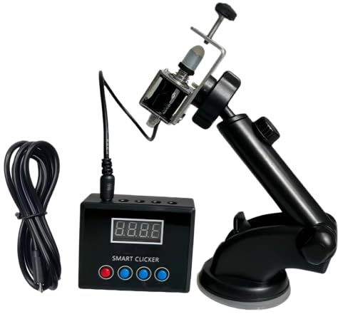 Universell automatisk tangentbordsklickare, fysisk mekanisk tangenttryckare för spel och AFK, justerbara/slumpmässiga intervall, anti-detektion och automatisk avstängning, USB-driven (multifunktionell