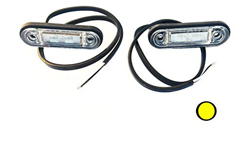 2 x LED-konturlampor gul 78 x 18 x 22 begränsning 12 V 24 V lastbil släpvagn set