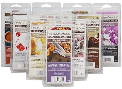 Yankee Candle Wax Melts Scented Fragrances, Cubes for Home Office - 3 Pack