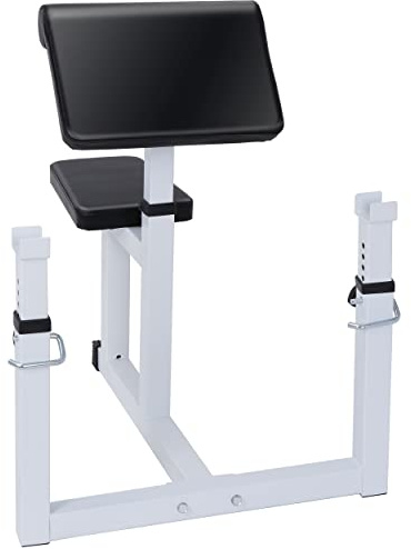 HSM Preacher Curl Weight Bench Max load 450lbs Strength Training Seated Arm Isolated Barbell Dumbbell Biceps Station Home Gym