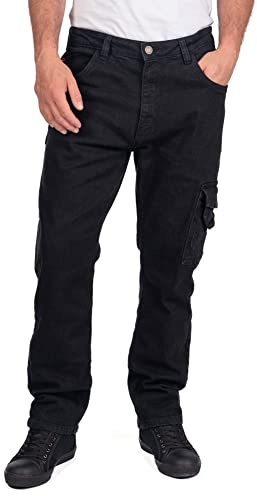 Lee Cooper LCPNT239 Herren Arbeitskleidung Sicherheit Stretch Denim Zimmermann Jeans Arbeitshosen, Schwarz, 36W / 31L