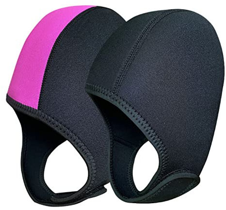 Hotfiary Neopren Kopfhauben Tauchhaube 2,5 mm Neoprenanzug Kapuzen Badekappe Hut Verstellbare Badekappen Taucherkappe Kopfbedeckung für Männer Frauen Segeln Kajak Wassersport Tauchkopfhauben