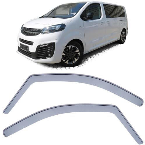 Windabweiser Regenabweiser Windschutz Schwarz Smoke kompatibel mit Vivaro Zafira Life ab 19