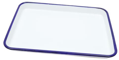 Ciieeo Plat De Cuisson Émail Rétro Plat à Rôtir Pour Four Résistant Chaleur Pour Pizzas Gâteaux Légumes Cuits Au Four