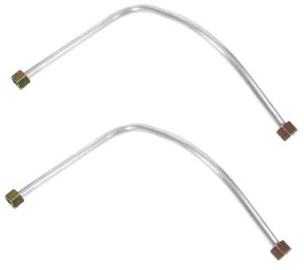 Angoily 1 Satz 1 Satz Auspuffschlauch Luftkompressor Auspuffrohr Ersatz Kompressorzubehör Kompressor Luftleitungen Luftrohr Kompressorrohr Kompressorteile Aluminium Silber 2 Stück