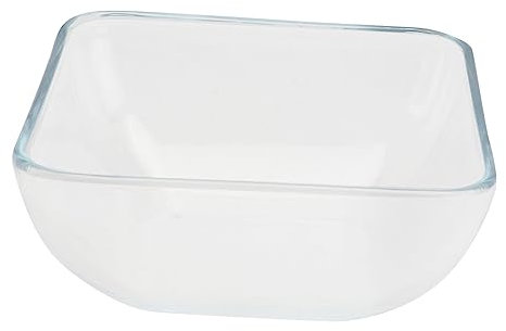 GLEAVI 1pezzi Ciotola Quadrata in Vetro Per Uso Ciotola Per Alimenti Per Per Dessert Da Cucina Trasparente