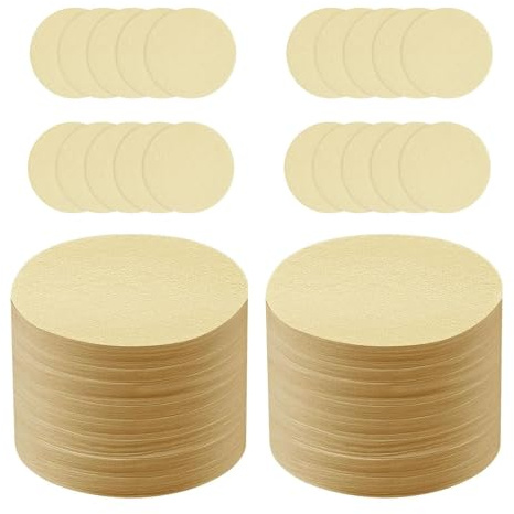 500 filtri di carta per caffè espresso, 54 mm, filtro di carta da caffè rotondo, per caffè non sbiancato, per una vasta gamma di caffettiere, marrone