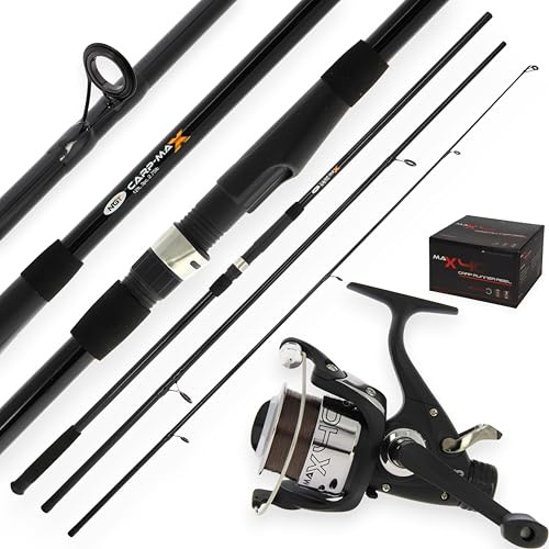 NGT Carp Max 12ft 3pc Carp Rod 2.75lb Test Curve + Max 40 Reel Carp Fishing Set