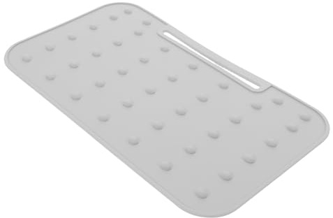 DECORNIJIA Tappetino in Silicone Resistenti al Calore per Ferro da Stiro Pad Antiscivolo e Termoisolante per Tavoli da Stiro Adatto Ferri di Varie Dimensioni Facile da Appendere e Usare in