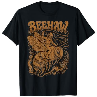 Beehaw Beekeeper Cowboy Beekeeping Funny Honey Bee T-Shirt