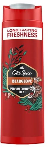 Old Spice Bearglove shower gel and shampoo, for men, pack of 6 (6x400 ml)