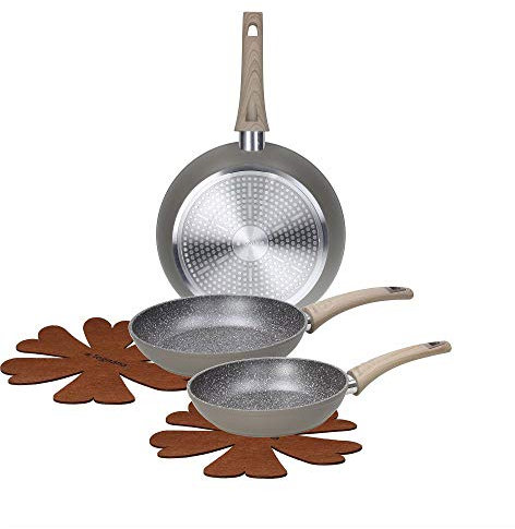 Tognana Eco, Set 3 Padelle da 20, 24 e 28 cm