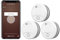 Smart WiFi Smoke Detector with 10-Year Battery, with Replaceable Battery, EN14604, 85 dB Alarm, WiFi Fire Alarm Compatible with Tuya/Smart Life APP - 3 Pieces