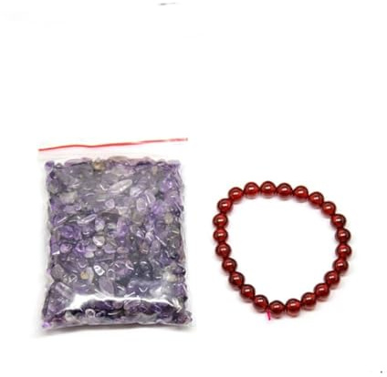 Cabilock Grava De Amatista Natural Pulida 100 G, Piedras De Cristal Moradas, Mineral Decorativo Para Escritorio y Acuario, Muestra De Piedras Preciosas Para Hogar y Oficina