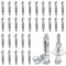 30 Tacos de Expansión Metálicos Galvanizadas M4 x 52 mm Tacos Metalicos de Expansion para Pladuranclajes de Pared de Metal Hueco para Placas de Yeso,Paredes Huecas Y Ladrillos