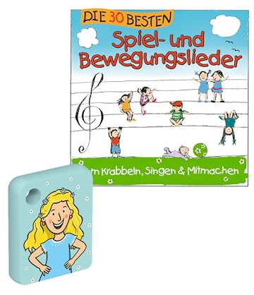 Fichas de audio Galakto: las 30 mejores canciones de juego y movimiento, Vol1, música para niños a partir de 3 años, tiempo de reproducción aprox. 55 minutos