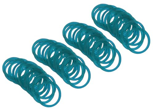 PATIKIL Gummiband, 1 tum x 1/20 tum 500 st blå små elastiska gummiband blandade storlekar kontor organisationstillbehör för hemmapp, brädspel och förvaring