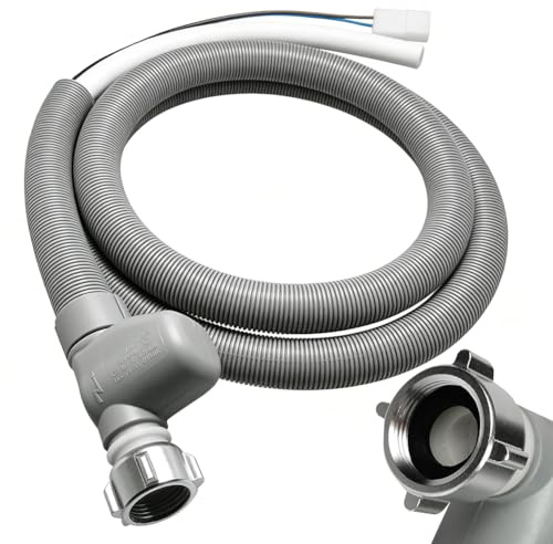 Aquastop Zulaufschlauch 1,85M Universal Einlassschlauch für Waschmaschine & Geschirrspüler, Geschirrspülerschlauch für Bosch/Siemens/Miele Waschmaschine Spülmaschine 10499862 7638500 7638501