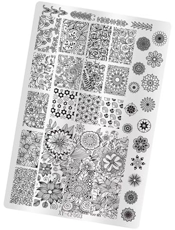 Plaque de stamping précise pour ongles avec beau motif oriental pour salon professionnel et usage domestique