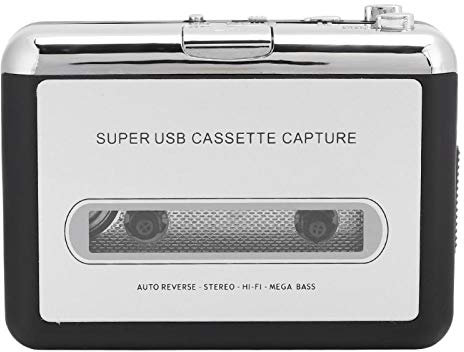Kassettenrekorder,Kassette zu MP3 Konverter über USB,Tragbare Walkman Kassettenrekorder Kassettenspieler,Bandkassetten in MP3 Format konvertieren,Kompatibel mit Windows2000/XP/Vista/7