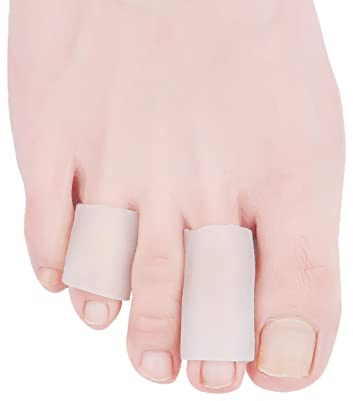 Hoogoo Gel Toe protectors 10 Pcs for Middle Toe，Toe Sleeves Covers Tube Pads