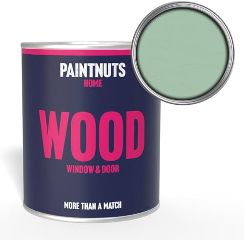 PaintNuts Wood Window & Door Paint - NCS-3010-G10Y - CHARTWELL GREEN Gloss 250ml Tin