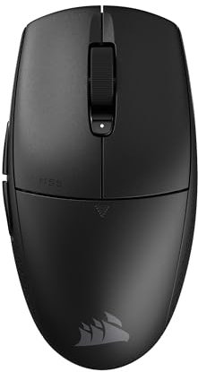 Corsair M55 WIRELESS Lightweight FPS Gaming Mouse – 2.4GHz & Bluetooth – 24,000 DPI – Long-Lasting Battery Life – Six Programmable Buttons – Textured Side Grips – Black
