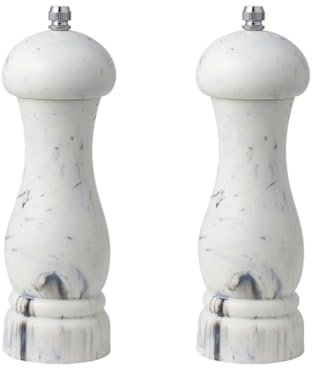 Yominerr Set di macinasale e ricaricabili in imitazione di marmo, macinaspezie manuali di facile utilizzo, per in di , 2 pezzi