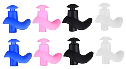 minkissy 4 Pares Tapones Oídos Silicona Impermeables Ergonómicos para Natación y Surf Niños