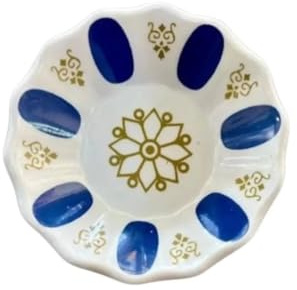 2pcs Melamine Coasters for Drinks, Traditional Style Blue, Tea Coffee Mug Cup Bar Glass Saucers