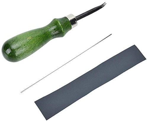 Smussatore per Bordi in Pelle, 0,6-1,4 mm, Utensile da Taglio Professionale per Bricolage in Pelle, 0,8 mm
