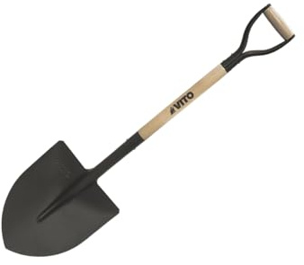 Vito Garden Set med 3 trädgårdsspade runda spade spade, spade, gaffel gaffel skogsvadsgaffel
