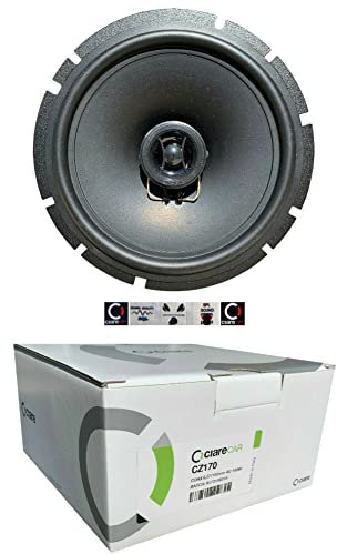 1 CIARE CZ170 altoparlante diffusore sistema a 2 vie coassiale da 16,50 cm 165 mm 6,5 50 watt rms 100 watt max da predisposizione auto nero, 1 pezzo