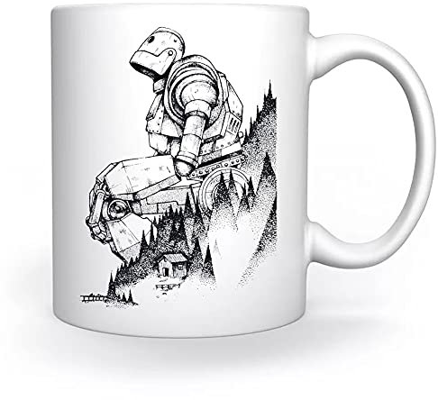Hierro Gigante En La bosque Taza Blanco Para el Café Té Capuchino Cacao Mug Coffee Tea Cappuccino
