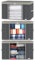 Vinsani 3pcs Deluxe Clothes Storage Bags Organizer Large Capacity Double Zipper, Moisture-Proof Big Clear Windows Perfect Space for Clothes, Beddings, Blankets and Duvet - Dark Grey