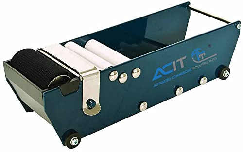 ACIT Dispensador manual de papel de goma humectable, dispensador de cinta de embalaje para papel de goma, dispensador de cinta humectable