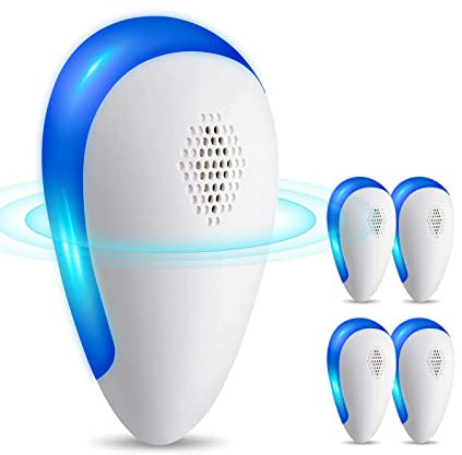 Ultrasonic Pest Repeller 4 Packs, 2023 Newest Electronic Pest Repellent Indoor Plug in Bug Repellent for Pest Control Mosquito, Spider, Mice, Ant, Insects, Roaches, Rodent A3