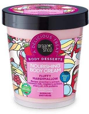 Organic Shop Body Desserts Crème corporelle nourrissante Marshmallow duveteuse 450 ml