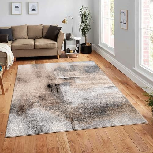 Paco Home Teppich Wohnzimmer Schlafzimmer Kurzflor Abstraktes Design Vintage Muster Weich Flauschig Moderne Deko, Grösse:200x280 cm, Farbe:Bunt 2