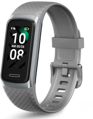 OCTANDRA Active 2 VeryFit - Monitor de actividad física, frecuencia cardíaca, SpO2, saturación de oxígeno en sangre, monitor de sueño, pantalla de 1.06 pulgadas, contador de pasos, podómetro, IP68